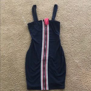 Navy blue bodycon dress